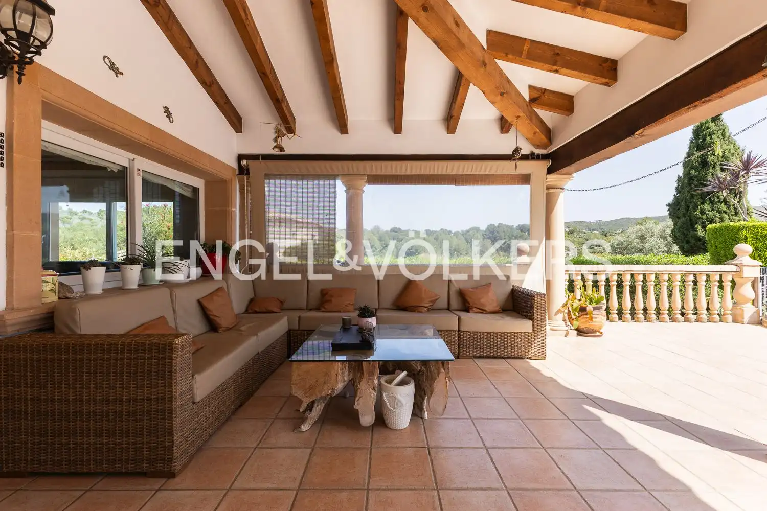 Terraza de Finca rústica en venta en Jávea / Xàbia con Aire acondicionado, Calefacción y Jardín privado