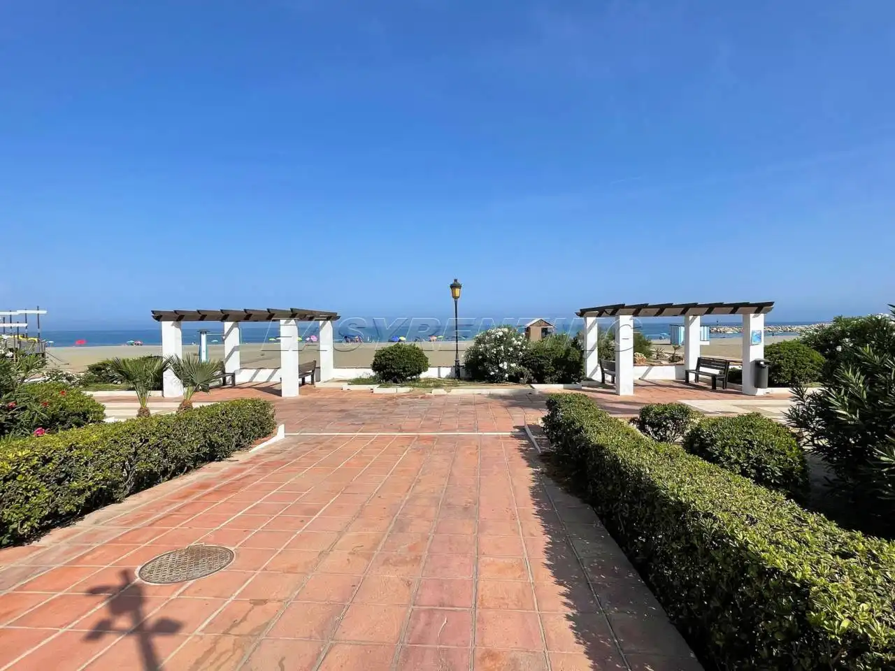 Terraza de Apartamento de alquiler en Manilva con Terraza, Amueblado y Alarma