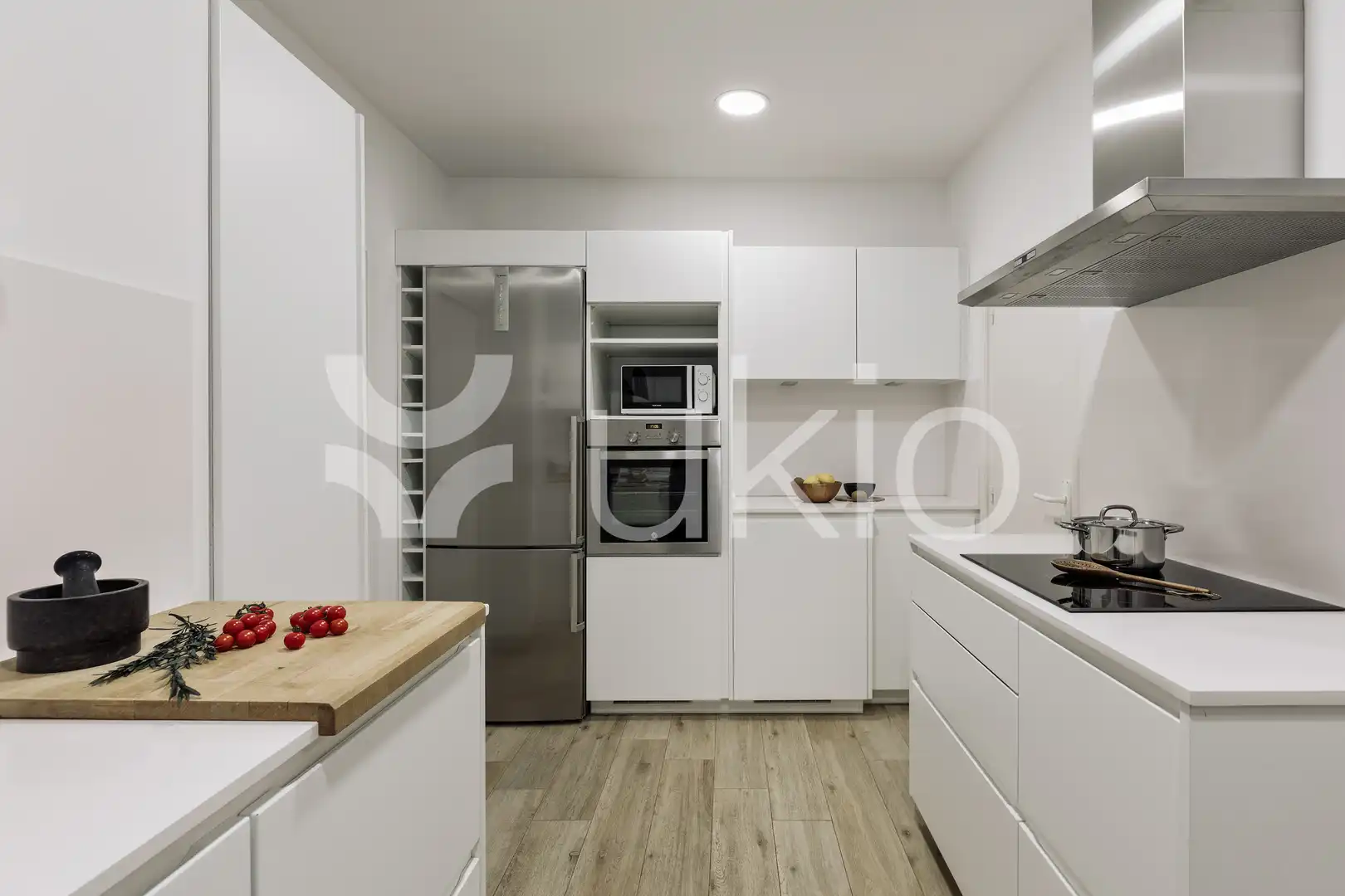 Cuina de Apartament de lloguer en Barcelona amb Aire condicionat, Calefacció i Terrassa