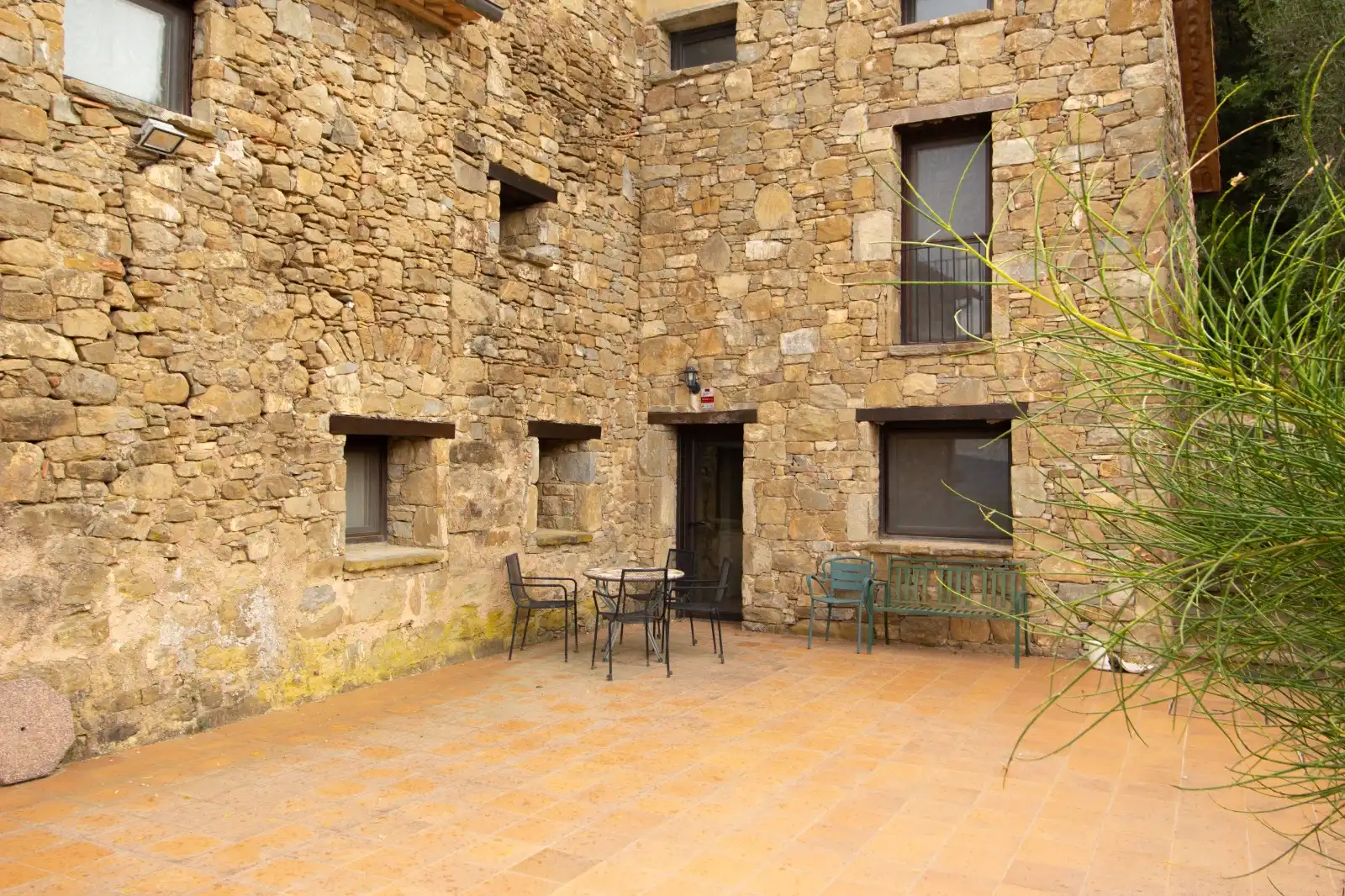 Terrassa de Finca rústica en venda en Mieres (Girona) amb Jardí privat, Terrassa i Traster