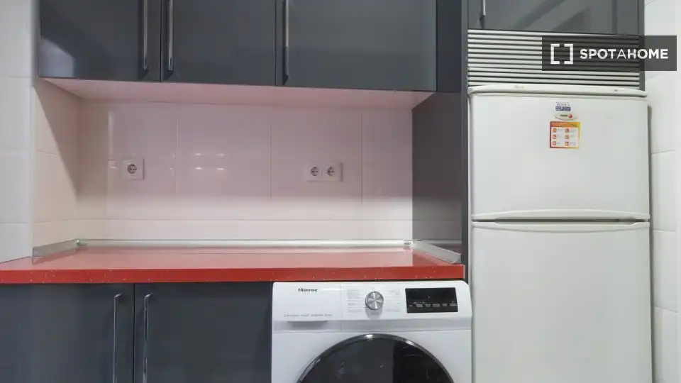 Kitchen of Flat for rent in Madrid  with Air Conditioner, Heating and Furnished