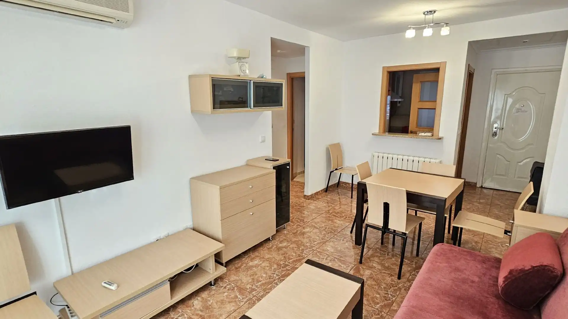 Wohnzimmer von Wohnungen zum Verkauf in Oropesa del Mar / Orpesa mit Klimaanlage, Heizung und Terrasse