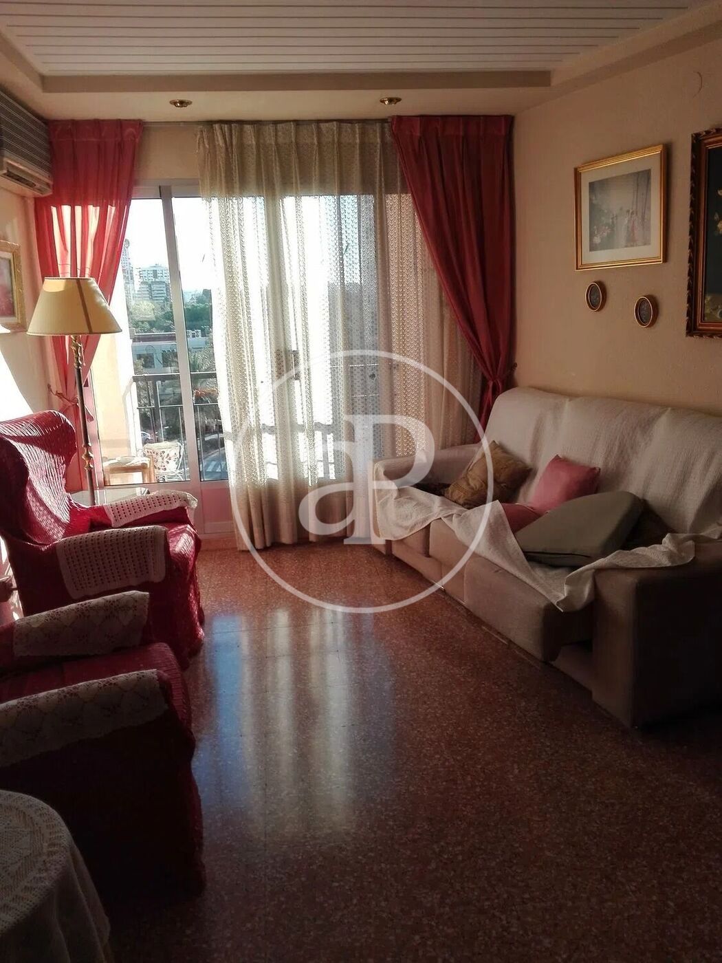 Living room of Flat to rent in  Valencia Capital  with Air Conditioner, Heating and Furnished