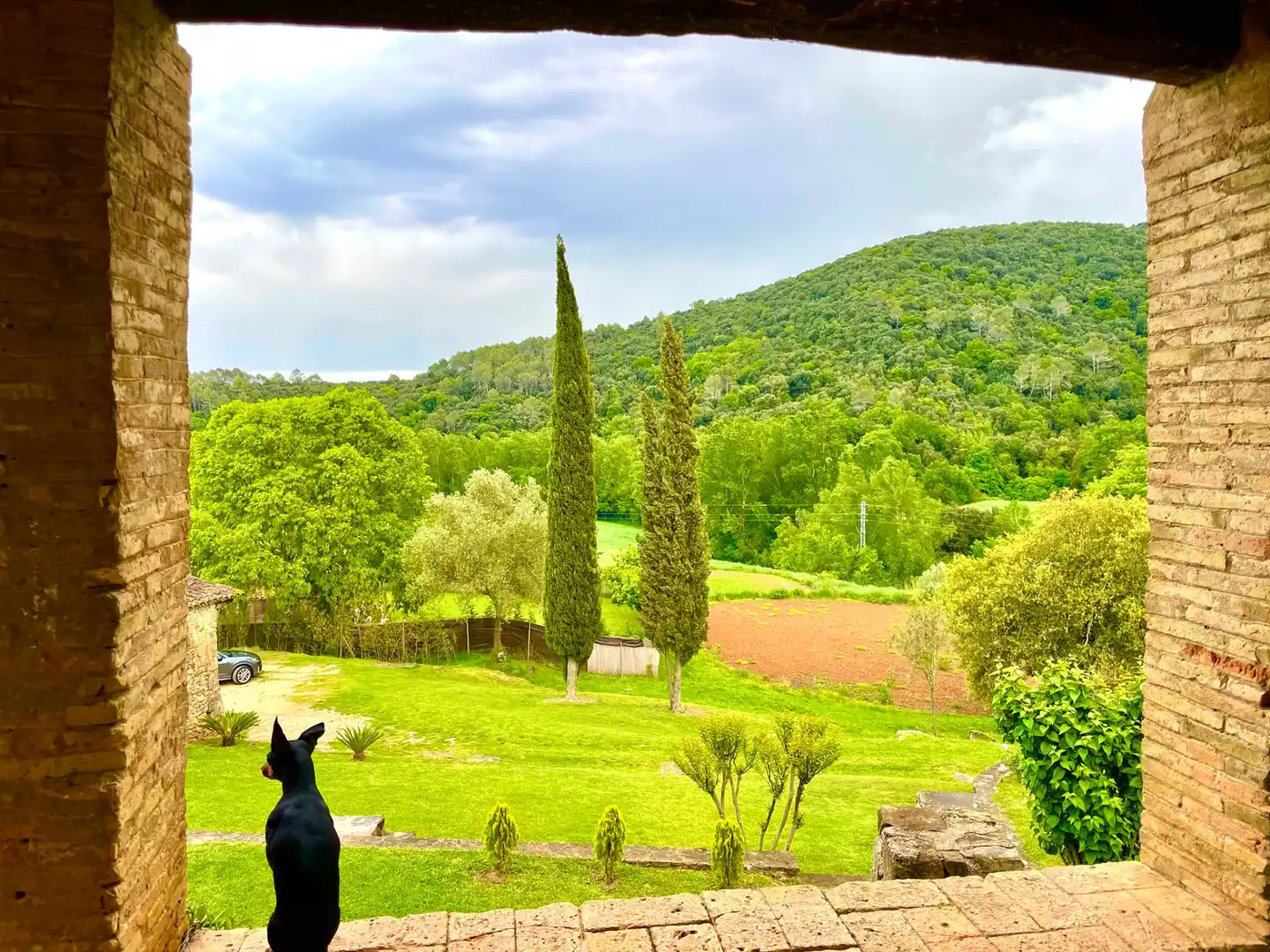 Garden of Country homes for rent in Canet d'Adri  with Heating, Private garden and Swimming Pool
