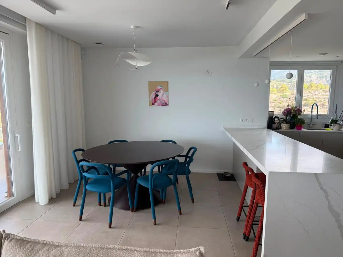 Dining room of Houses for rent in Finestrat  with Air Conditioner, Heating and Private garden