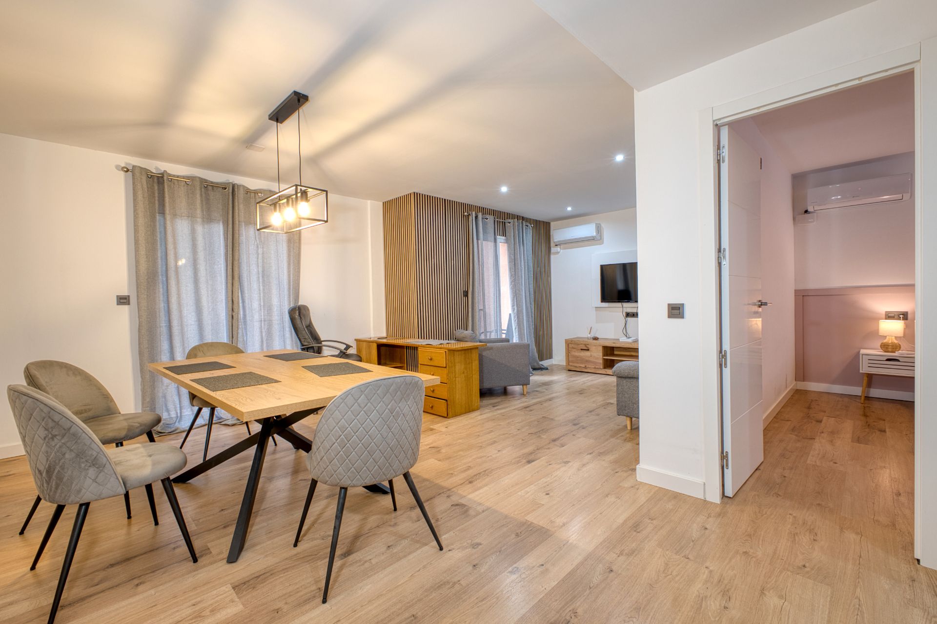 Sala d'estar de Pis de lloguer en Jijona / Xixona amb Aire condicionat, Calefacció i Parquet