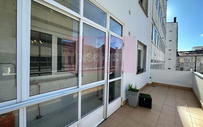 Exterior view of Flat for sale in Lugo Capital  with Terrace and Balcony