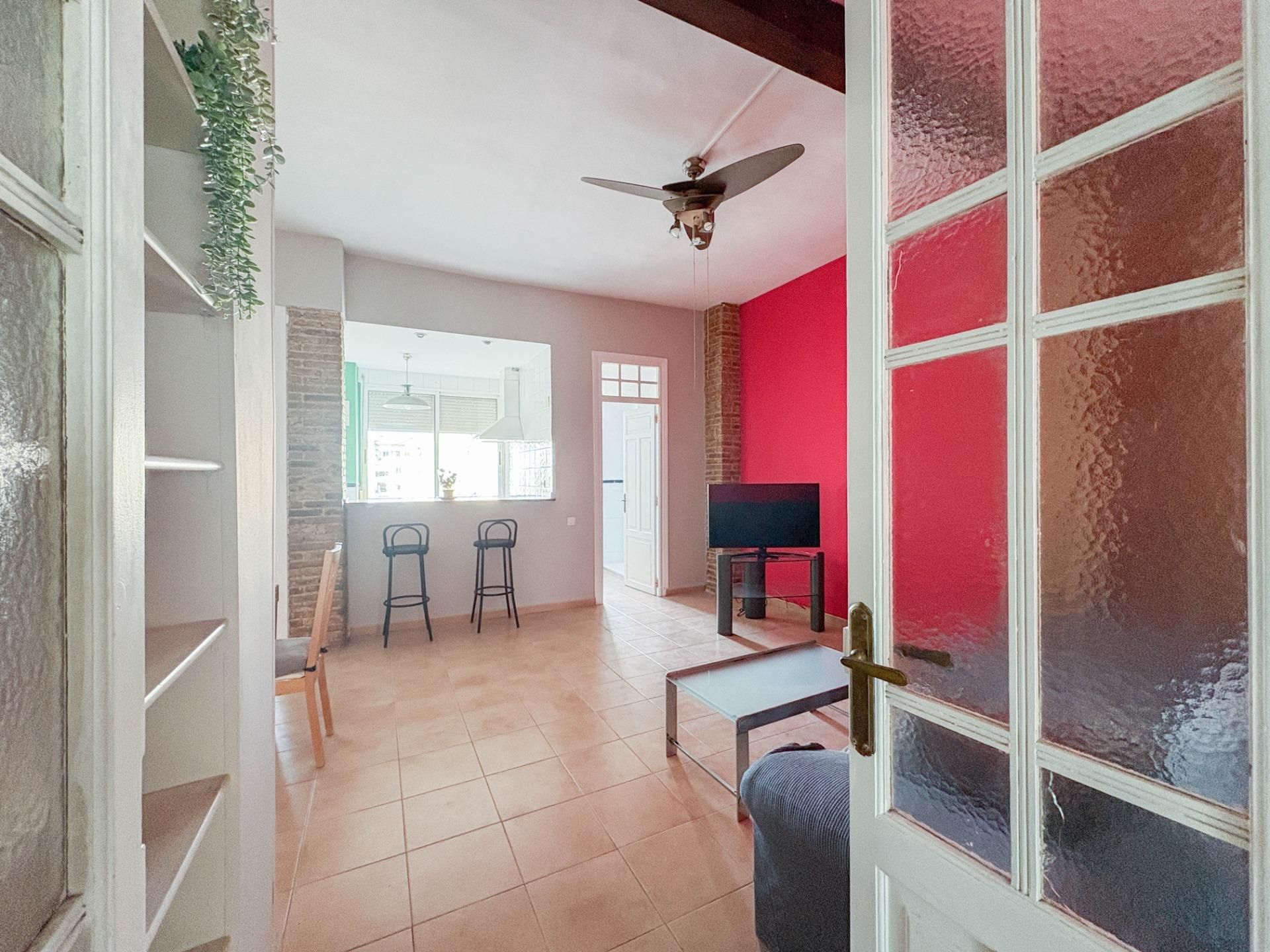 Sala d'estar de Pis de lloguer en  Valencia Capital amb Aire condicionat