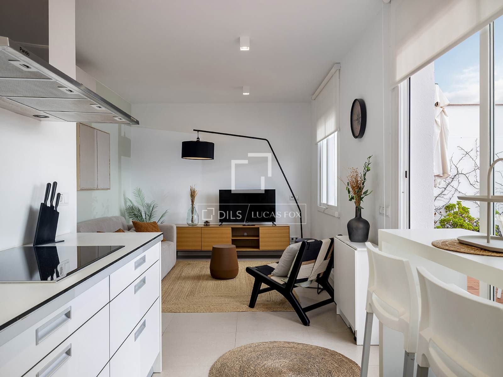 Living room of Flat to rent in  Barcelona Capital  with Air Conditioner, Heating and Terrace