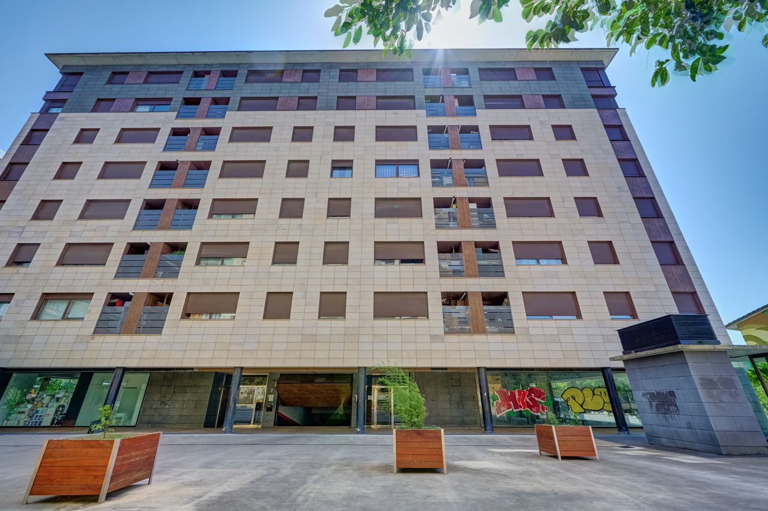 Exterior view of Flat for sale in Burlada / Burlata  with Heating, Parquet flooring and Storage room