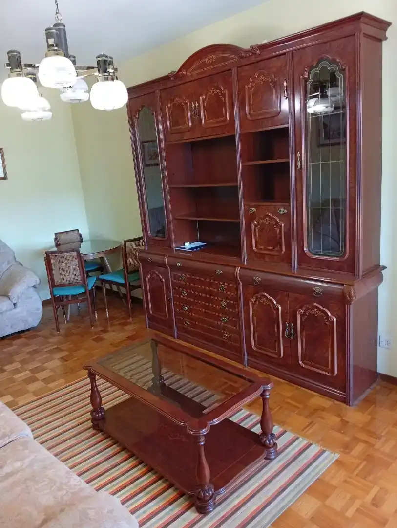 Sala de estar de Piso en venta en Lugo con Parquet, Trastero y Amueblado