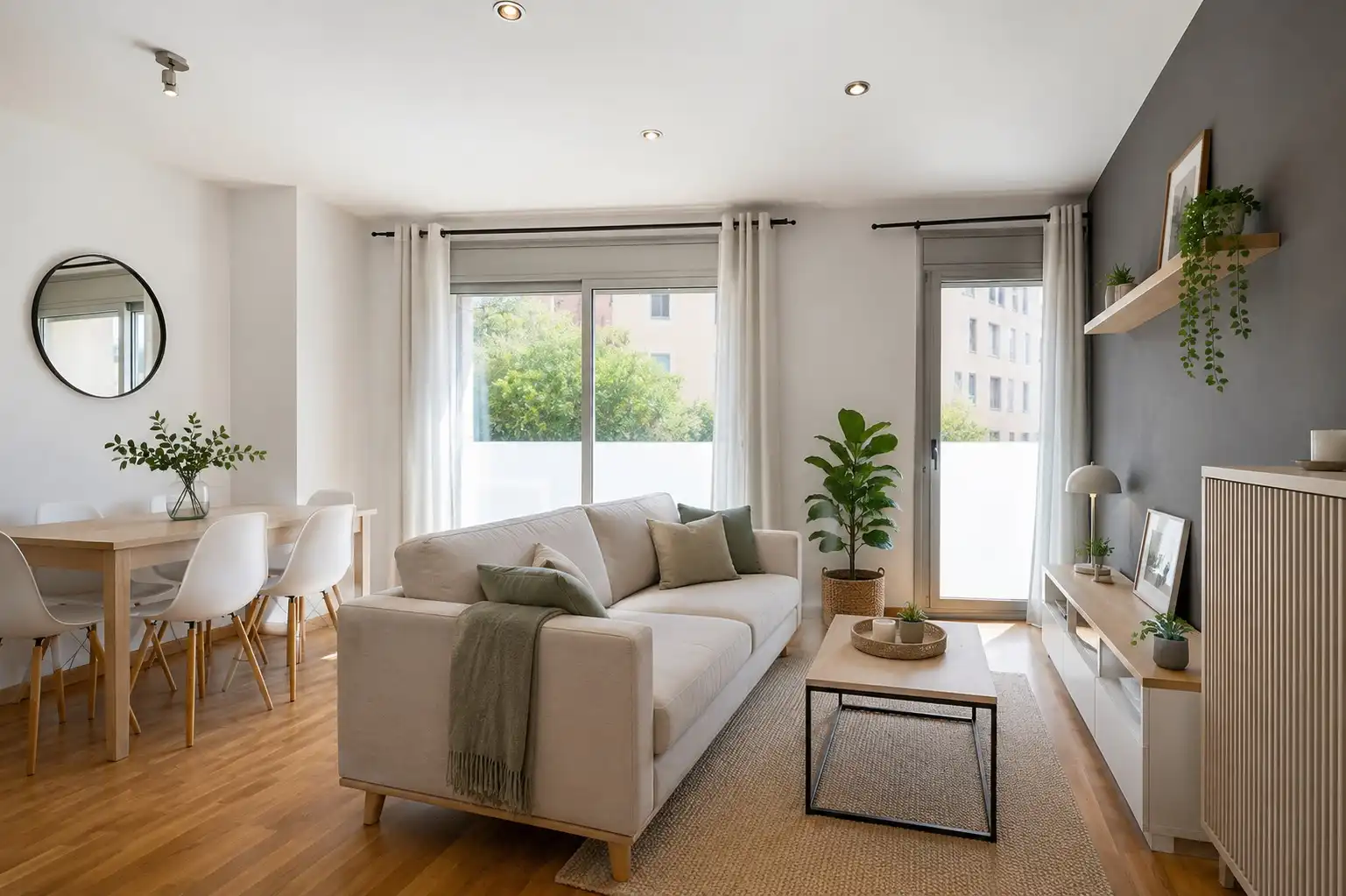 Living room of Apartments for sale in Manresa  with Air Conditioner