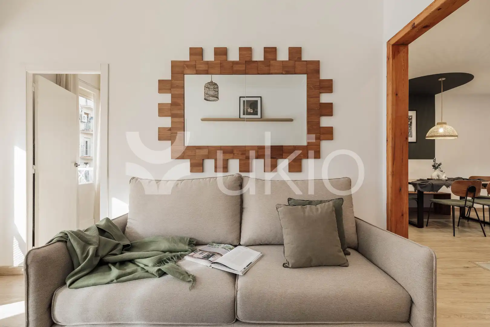 Sala d'estar de Apartament de lloguer en Barcelona amb Aire condicionat, Calefacció i Moblat