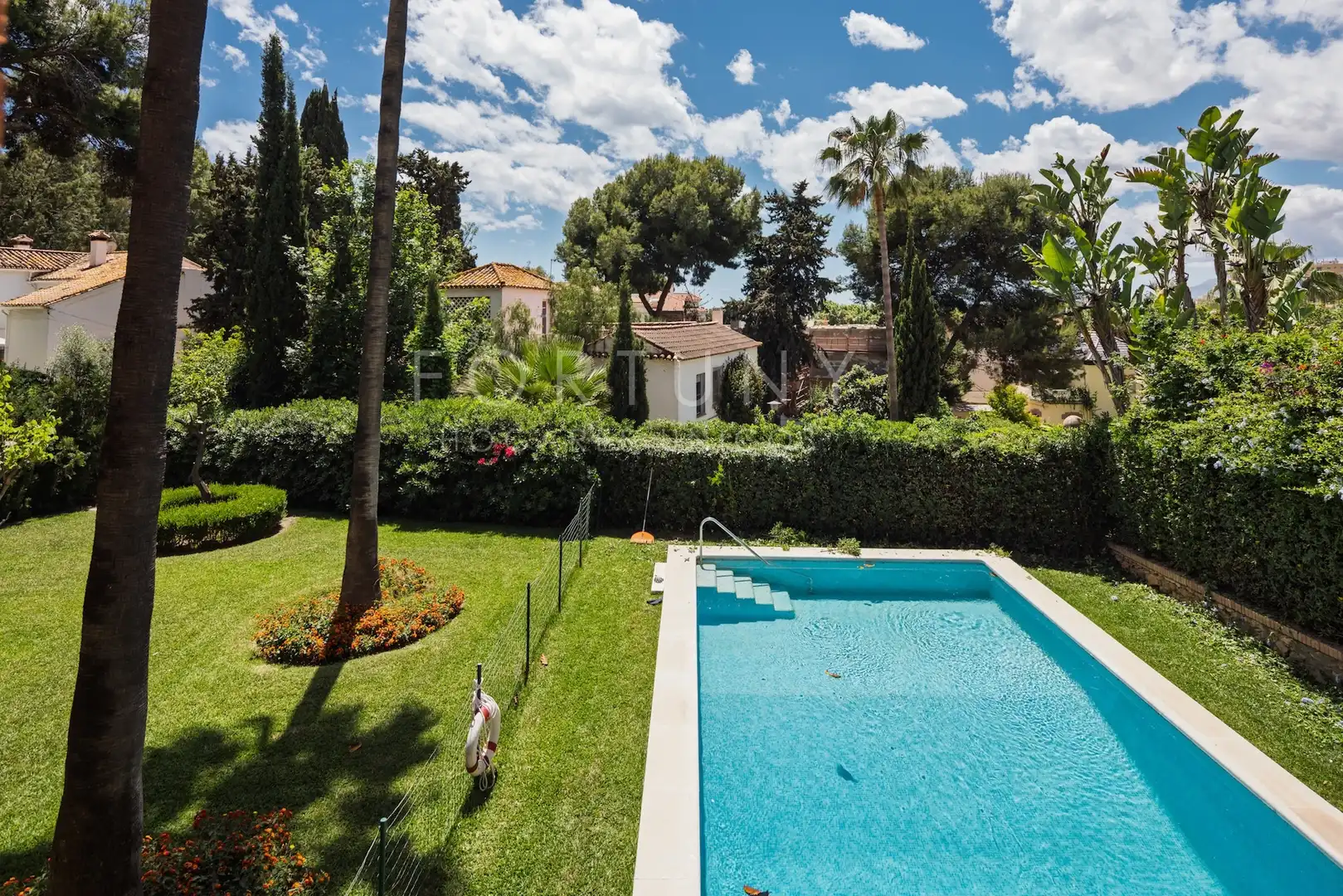 Jardín de Piso de alquiler en Málaga con Aire acondicionado, Terraza y Piscina comunitaria