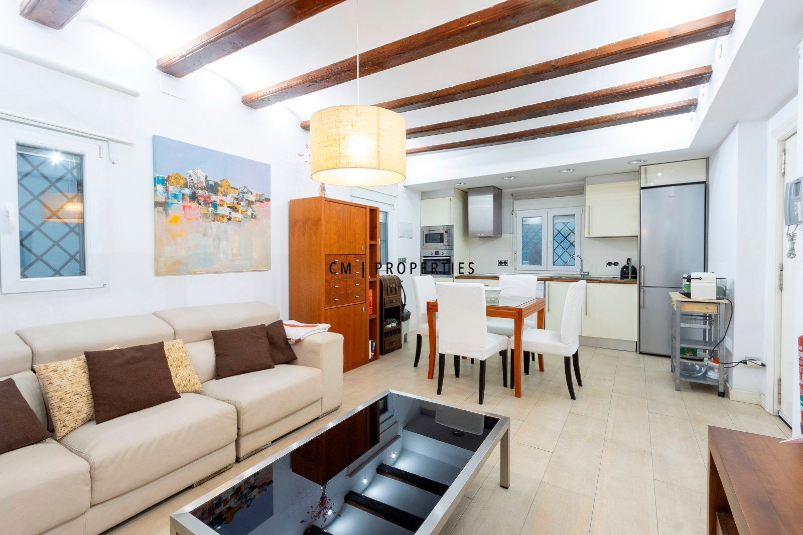 Sala d'estar de Pis de lloguer en  Valencia Capital amb Calefacció, Moblat i Forn