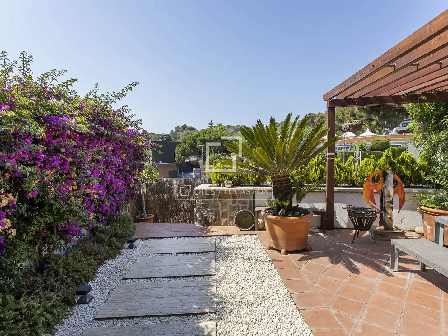 Terrace of Houses for rent in Barcelona  with Air Conditioner, Heating and Private garden