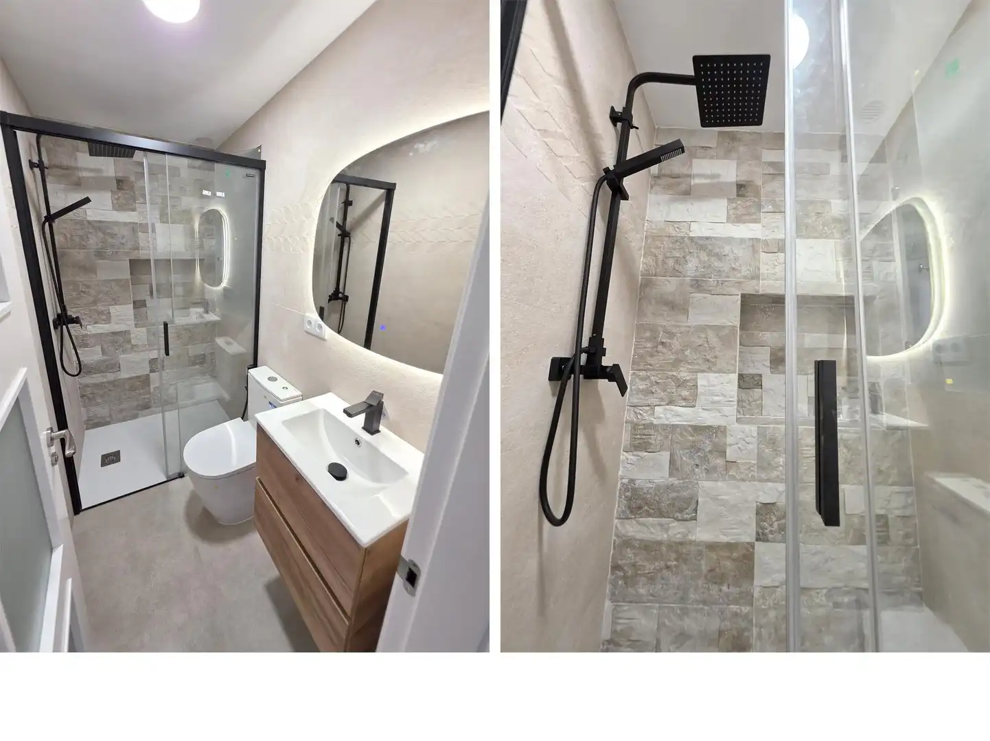 Badezimmer von Haus oder Chalet zum Verkauf in Castellón de la Plana / Castelló de la Plana mit Klimaanlage, Heizung und Parkett