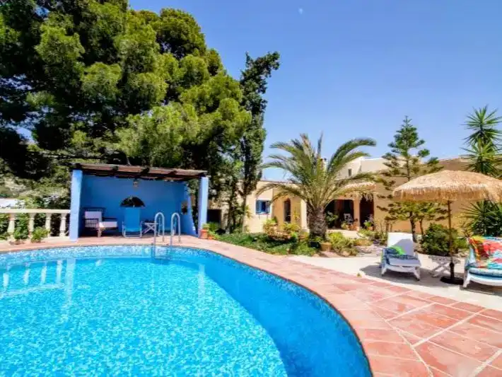 Swimming pool of Flat for rent in Mojácar  with Air Conditioner, Private garden and Swimming Pool