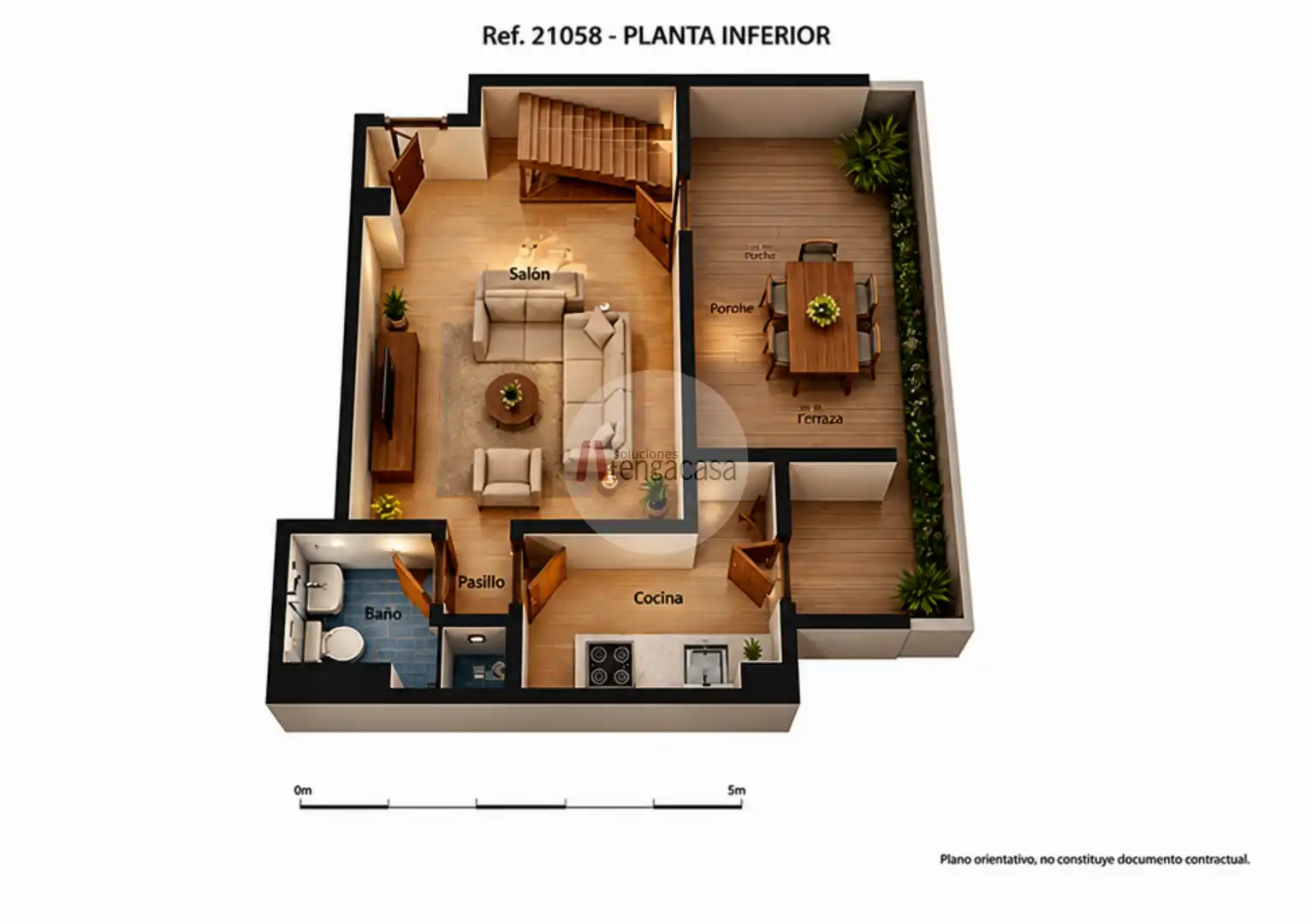 Attic for rent in Madrid  with Air Conditioner, Heating and Parquet flooring