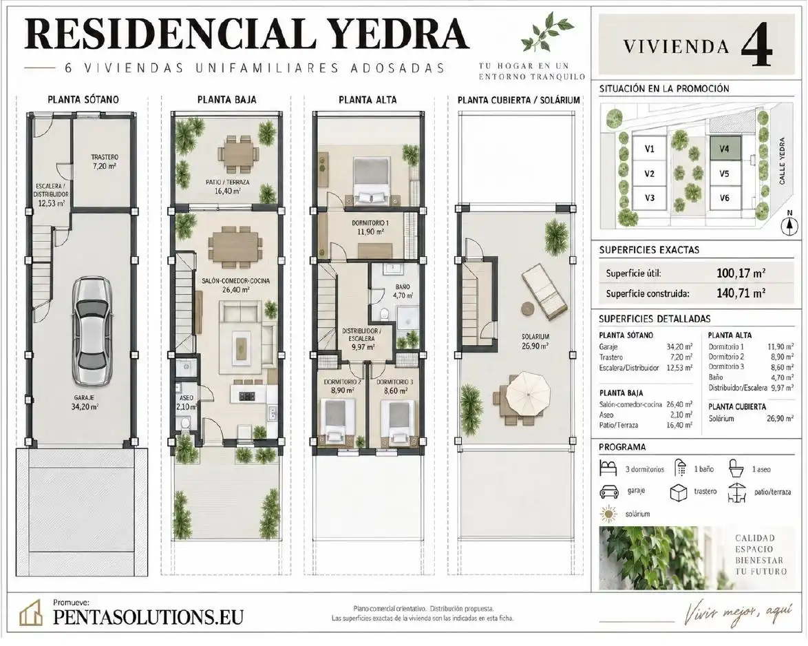 Casa adosada en venta en La Granja - La Colina - Los Pastores