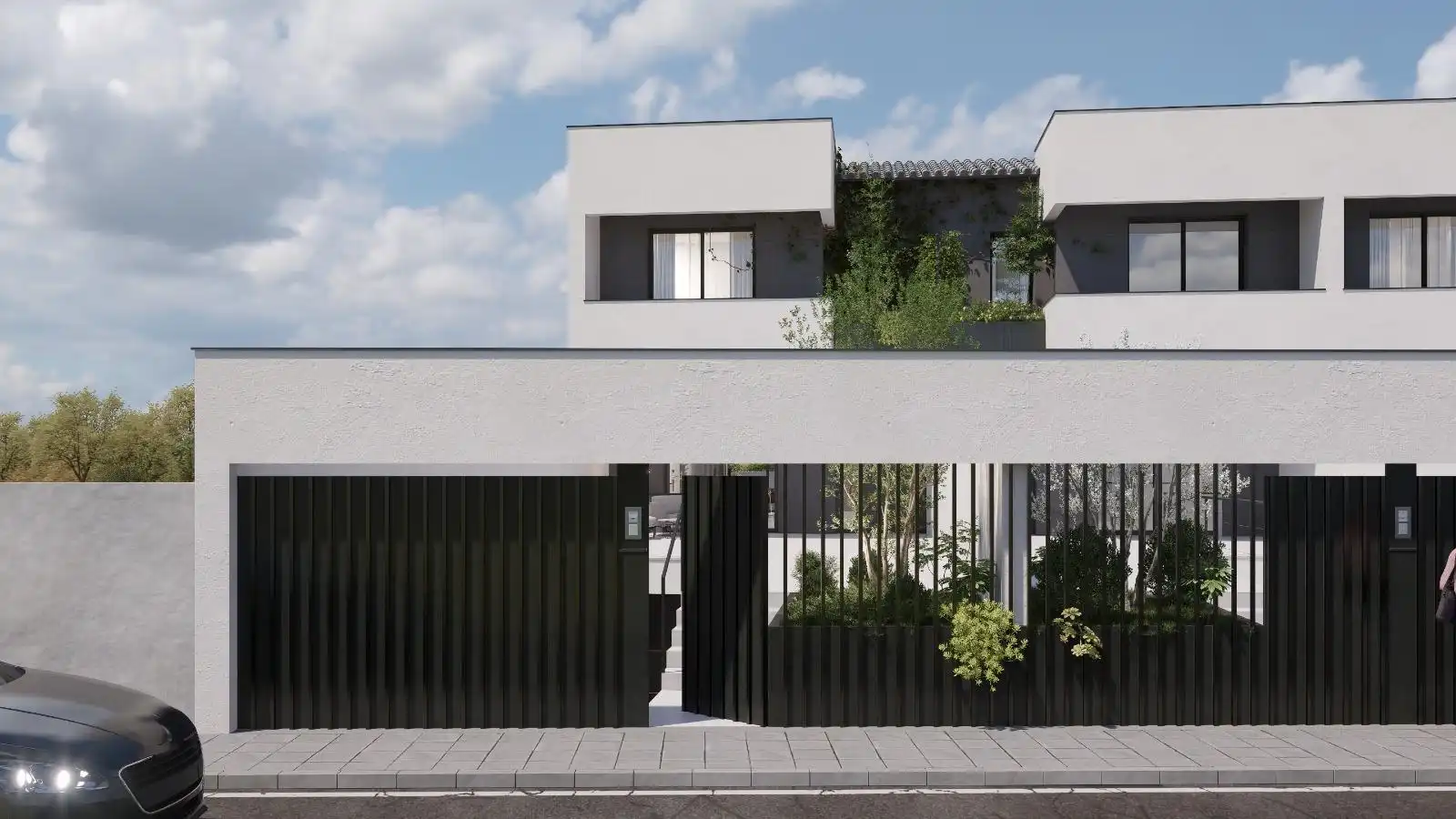 Vista exterior de Casa adosada en venta en Las Gabias con Aire acondicionado, Calefacción y Terraza