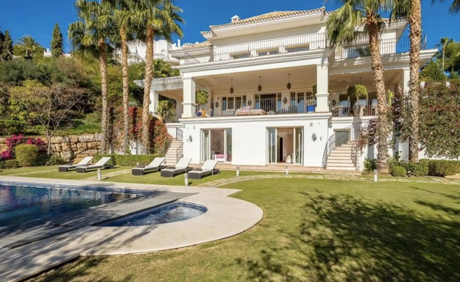 Jardín de Casa o chalet de alquiler en Marbella con Aire acondicionado, Jardín privado y Piscina