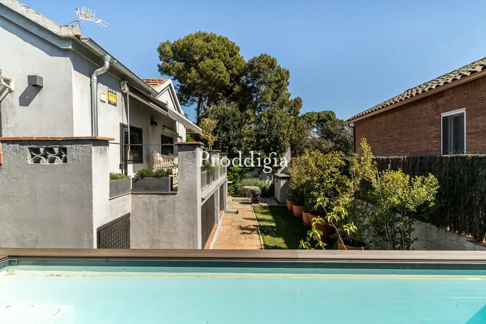 Schwimmbecken von Haus oder Chalet zur Miete in Sant Cugat del Vallès mit Heizung, Terrasse und Schwimmbad
