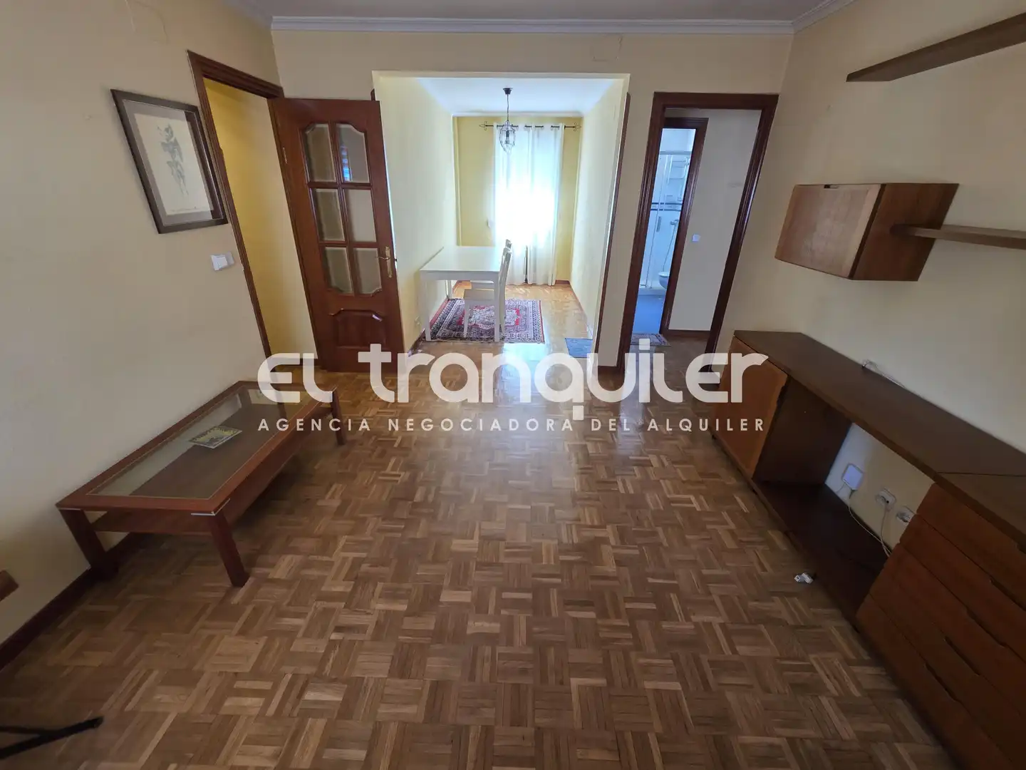 Sala de estar de Piso de alquiler en Madrid con Aire acondicionado, Parquet y Amueblado