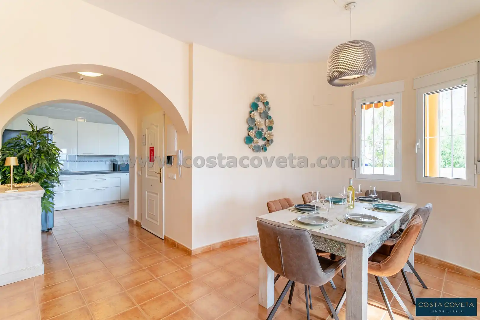 Dining room of Houses for sale in El Campello  with Air Conditioner, Private garden and Terrace