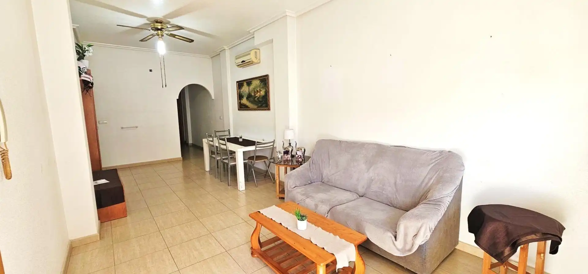 Sala de estar de Finca rústica en venta en San Pedro del Pinatar con Aire acondicionado, Terraza y Amueblado