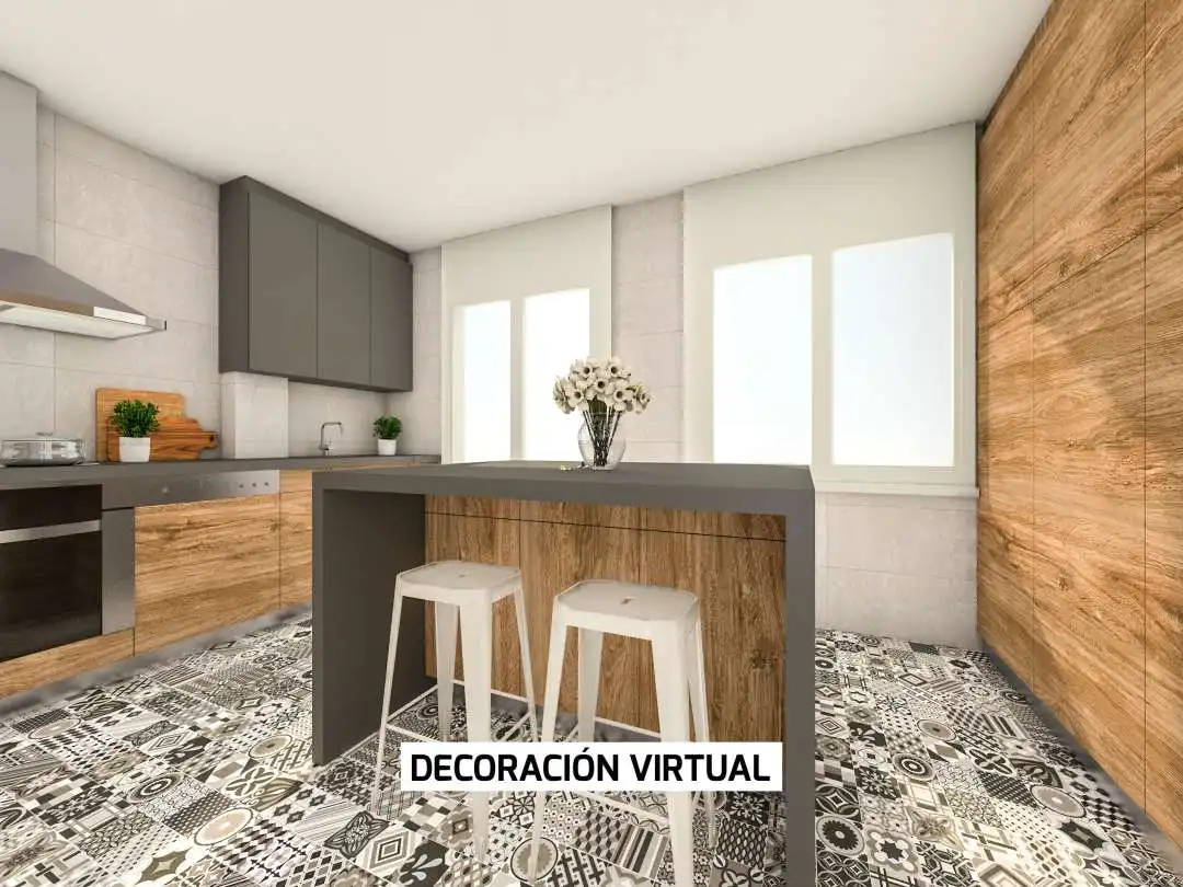 Cocina de Casa o chalet en venta en Vitoria - Gasteiz con Calefacción, Jardín privado y Parquet