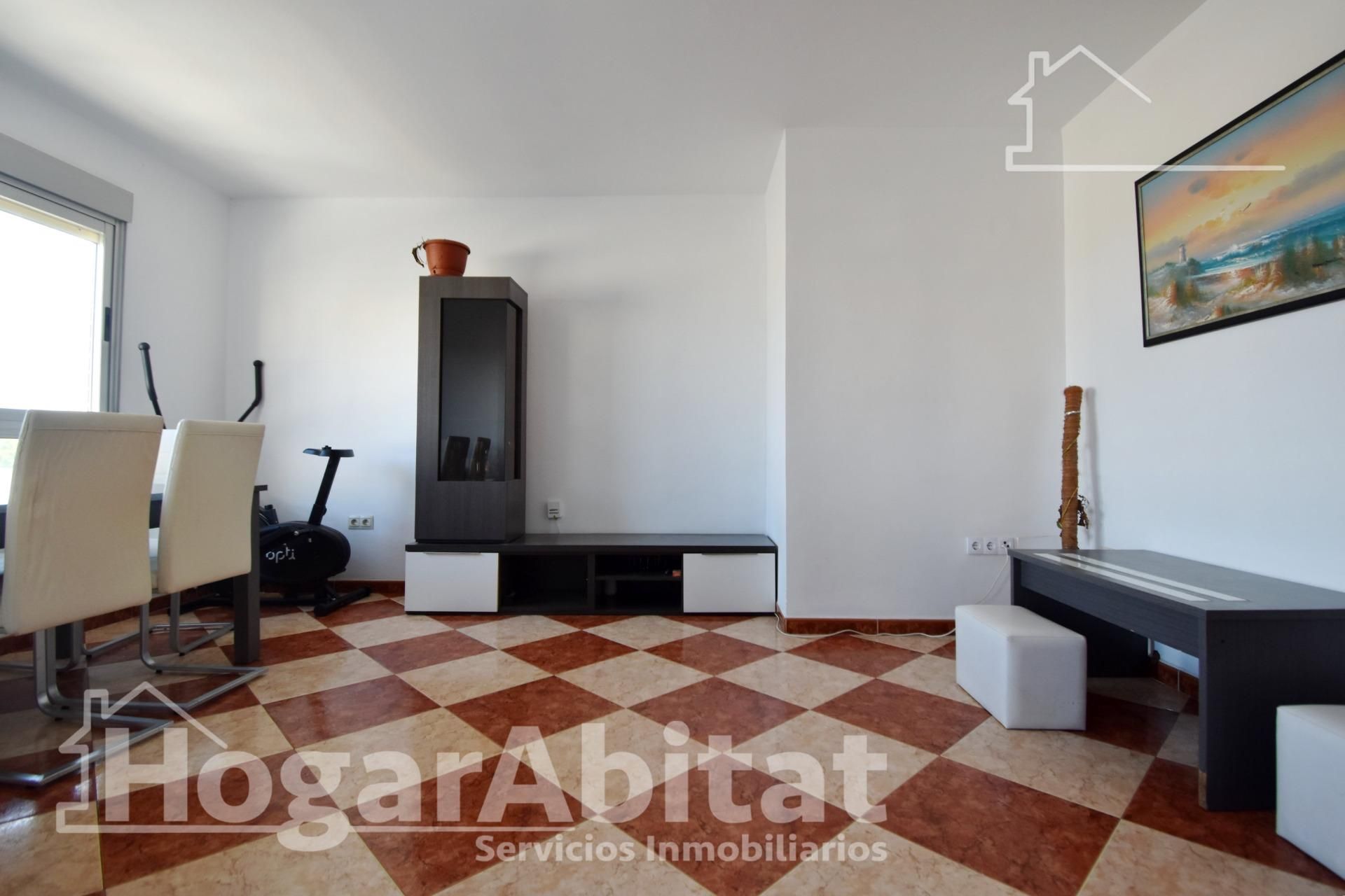 Living room of Flat for sale in Oliva  with Terrace and Balcony