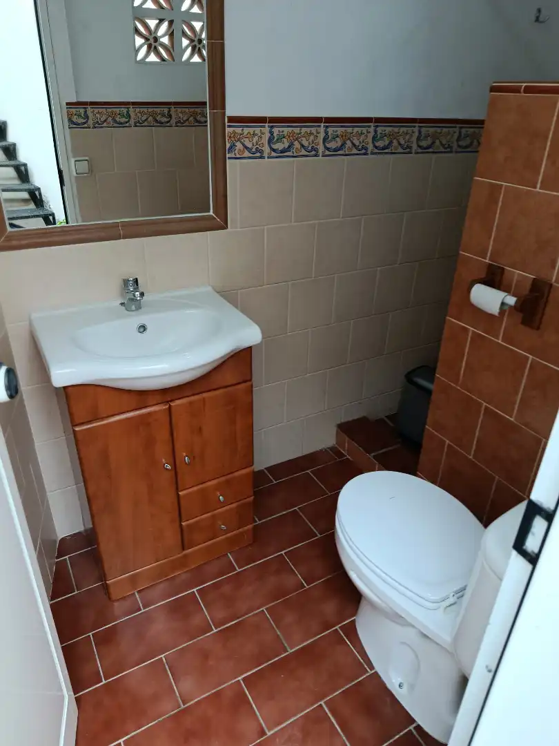 Bathroom of Detached homes for rent in Villanueva del Trabuco  with Furnished, Oven and Washing machine