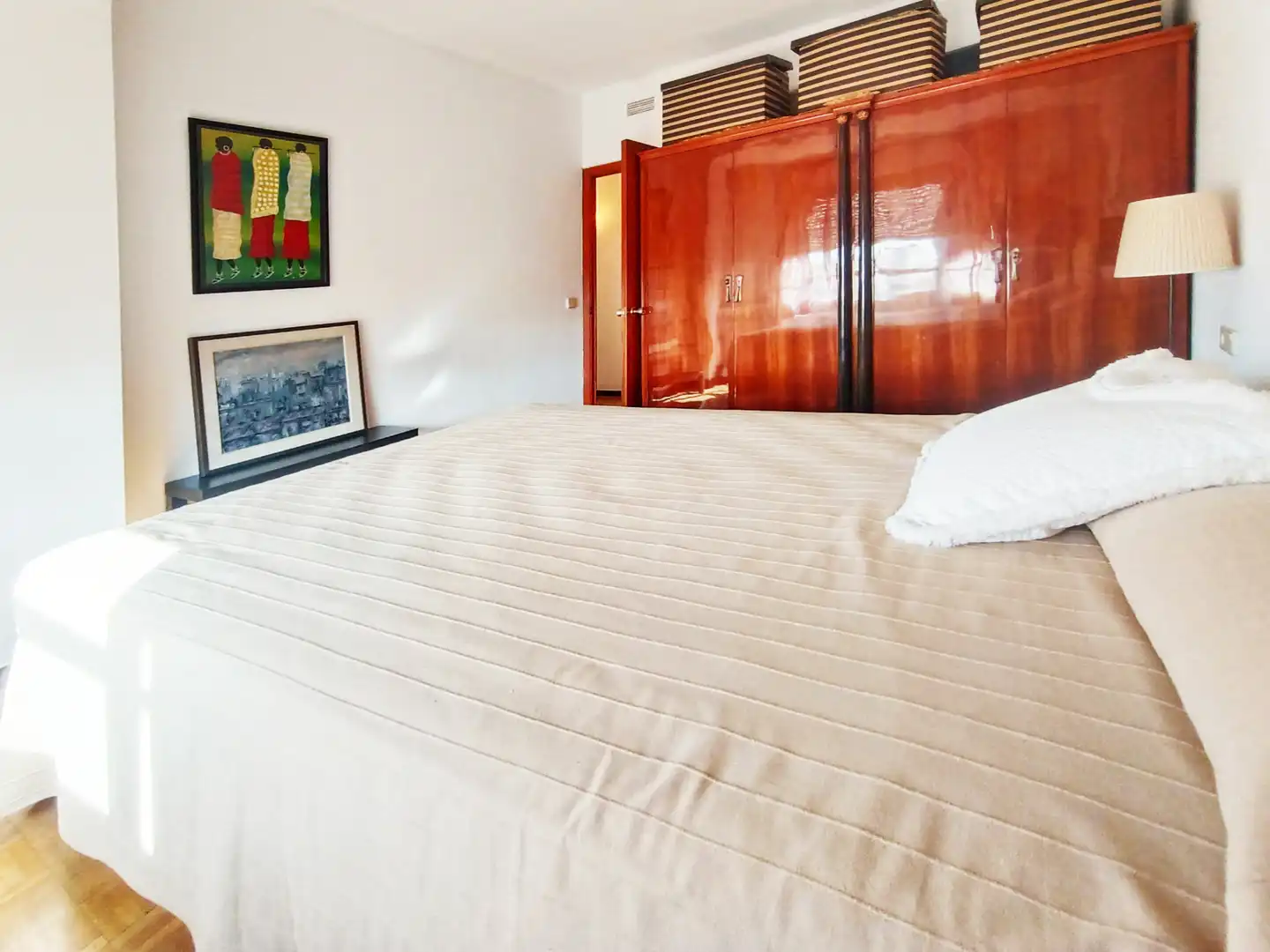 Schlafzimmer von Wohnung zum Verkauf in  Palma de Mallorca mit Klimaanlage, Parkett und Abstellraum