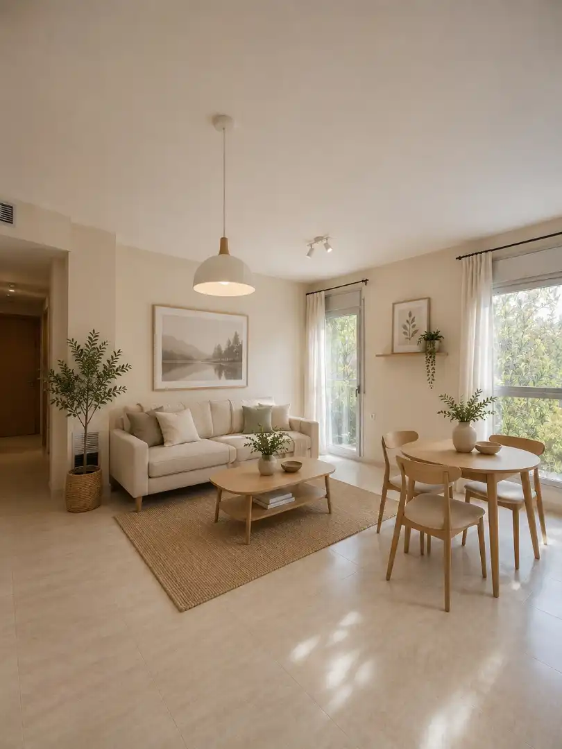 Sala de estar de Piso en venta en Girona con Aire acondicionado, Calefacción y Horno
