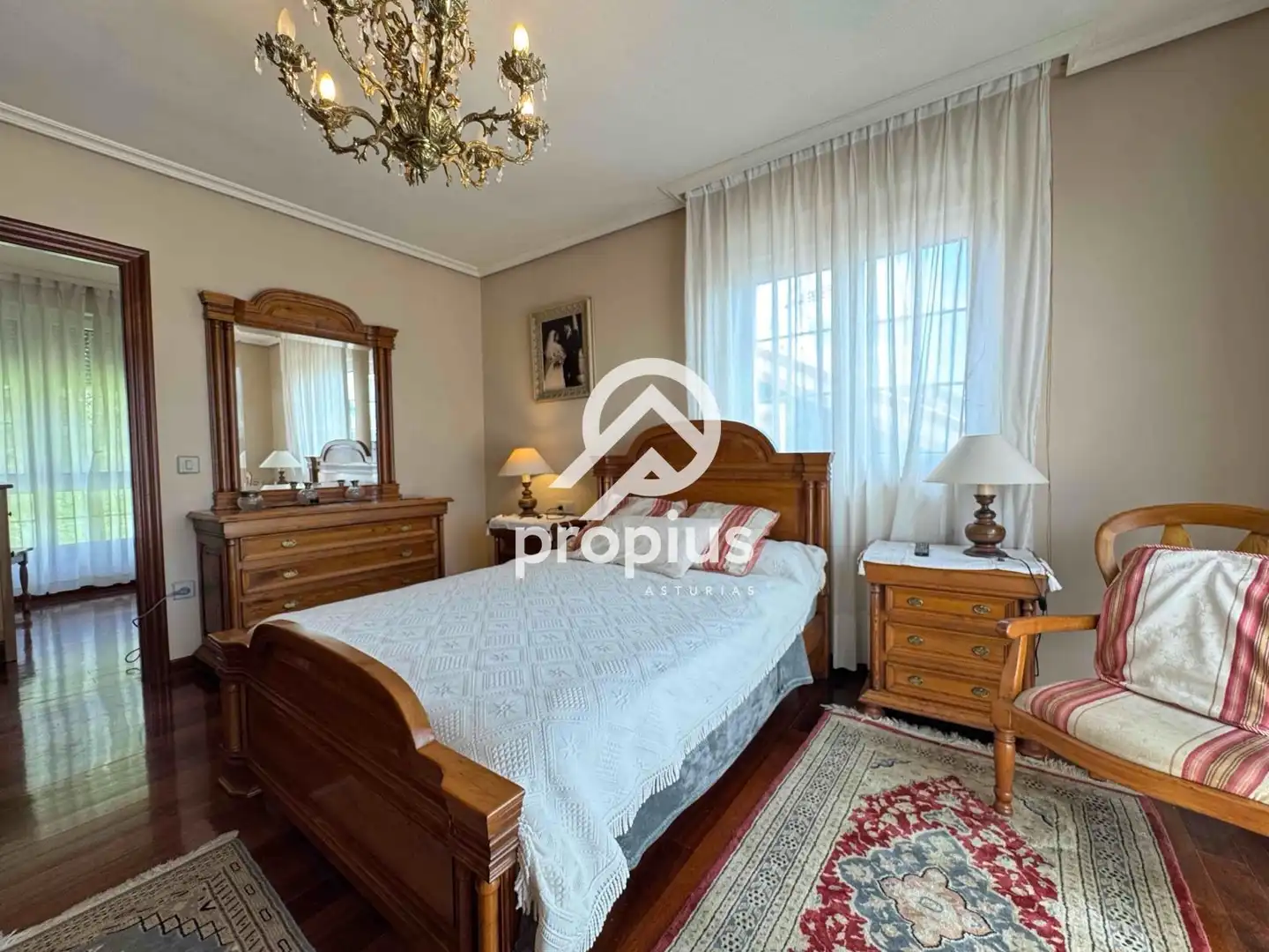 Bedroom of Houses for sale in Avilés  with Heating, Private garden and Parquet flooring