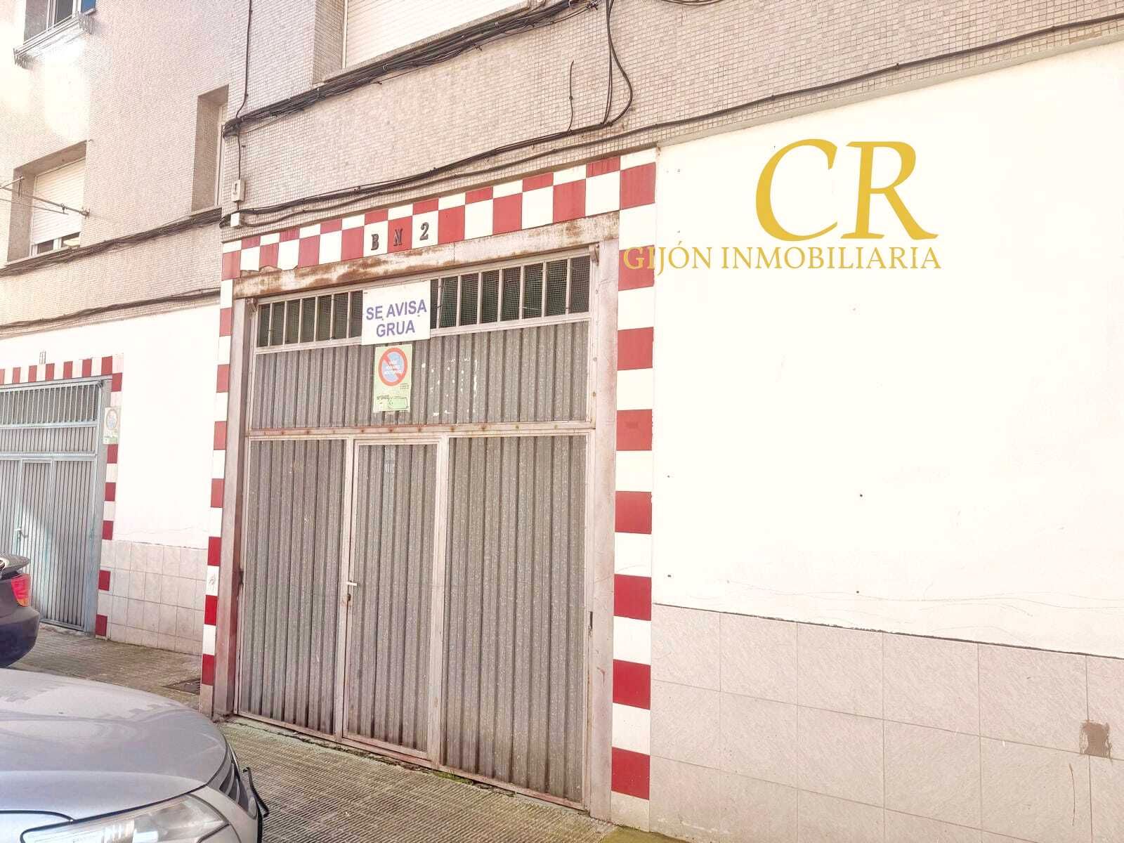 Vista exterior de Garaje en venta en Gijón 