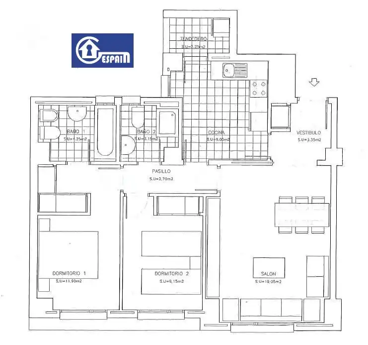 Piso en venta en Madrid con Aire acondicionado, Calefacción y Jardín privado