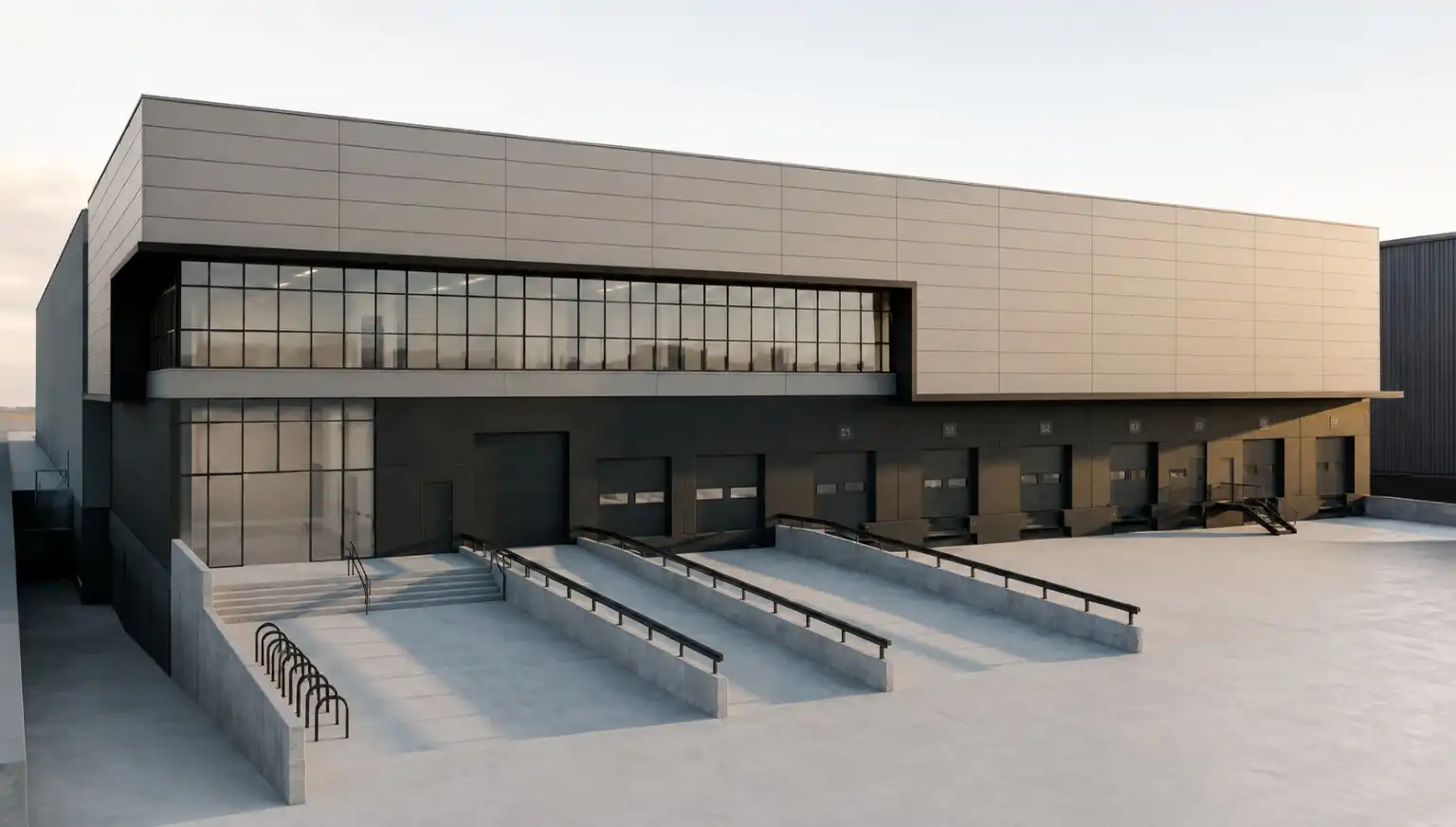 Außenansicht von Fabrikhallen zur Miete in Sant Boi de Llobregat