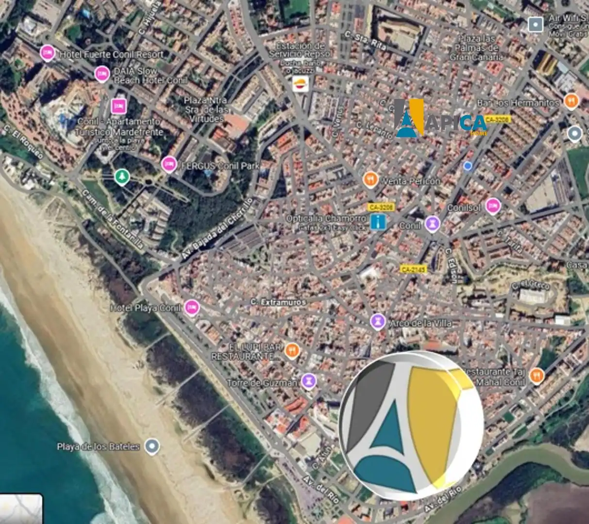 Vista exterior de Pis en venda en Conil de la Frontera amb Aire condicionat i Moblat
