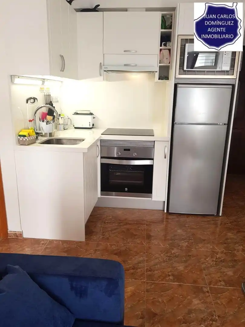 Kitchen of Apartments for sale in San Bartolomé de Tirajana  with Air Conditioner, Terrace and Furnished