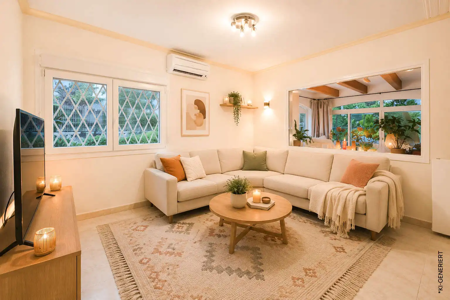 Sala de estar de Casa o chalet en venta en Alcúdia con Aire acondicionado, Terraza y Amueblado