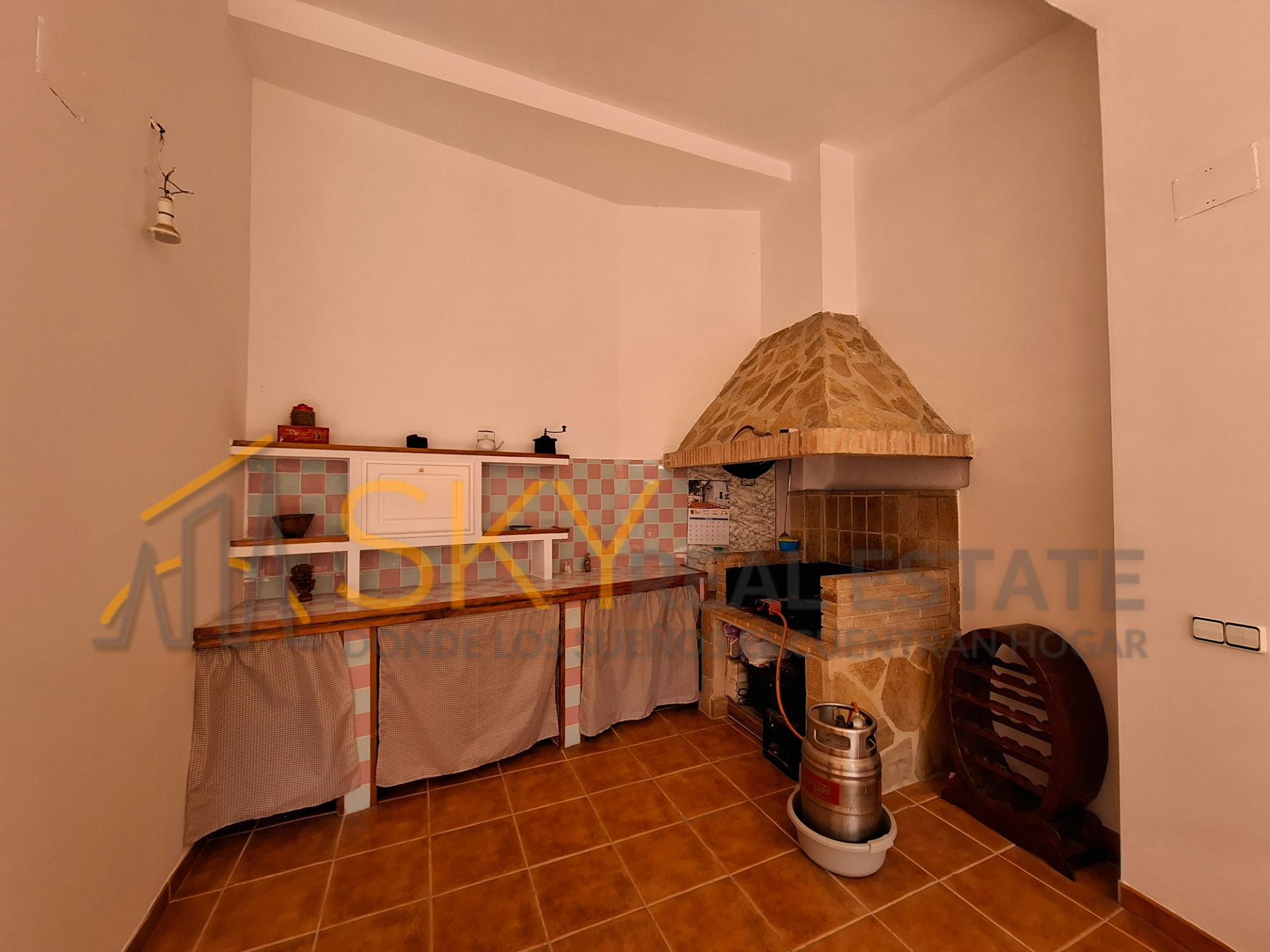 Cuina de Casa adosada en venda en Manuel amb Aire condicionat, Terrassa i Moblat
