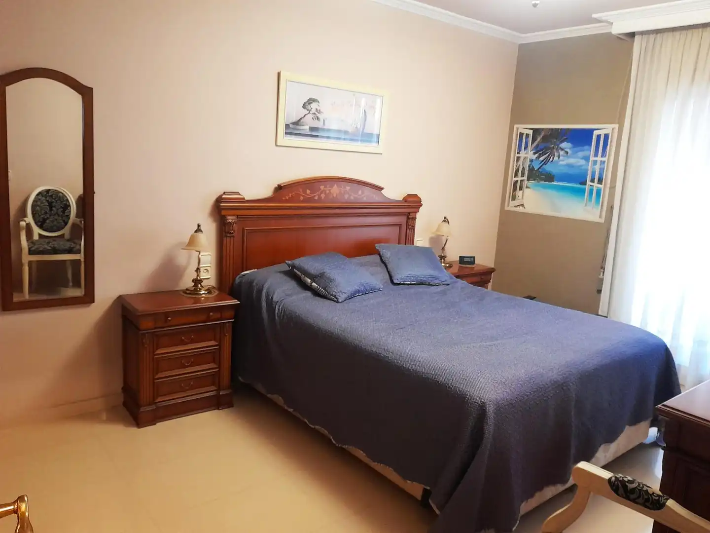 Schlafzimmer von Haus oder Chalet zur Miete in Premià de Mar mit Klimaanlage, Terrasse und Balkon