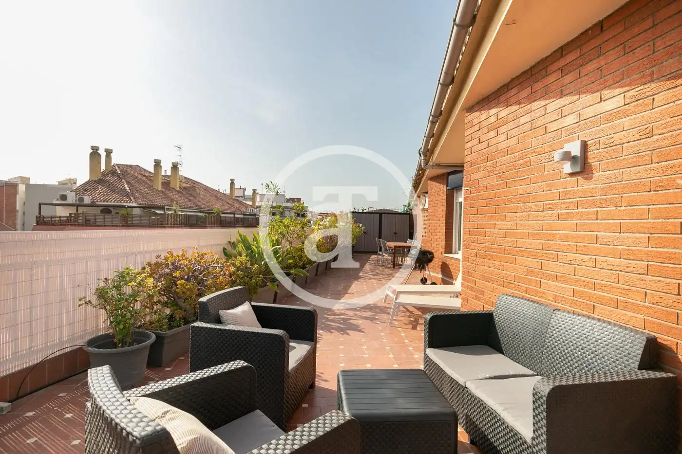 Terrace of Flat for rent in  Barcelona Capital  with Air Conditioner, Heating and Furnished