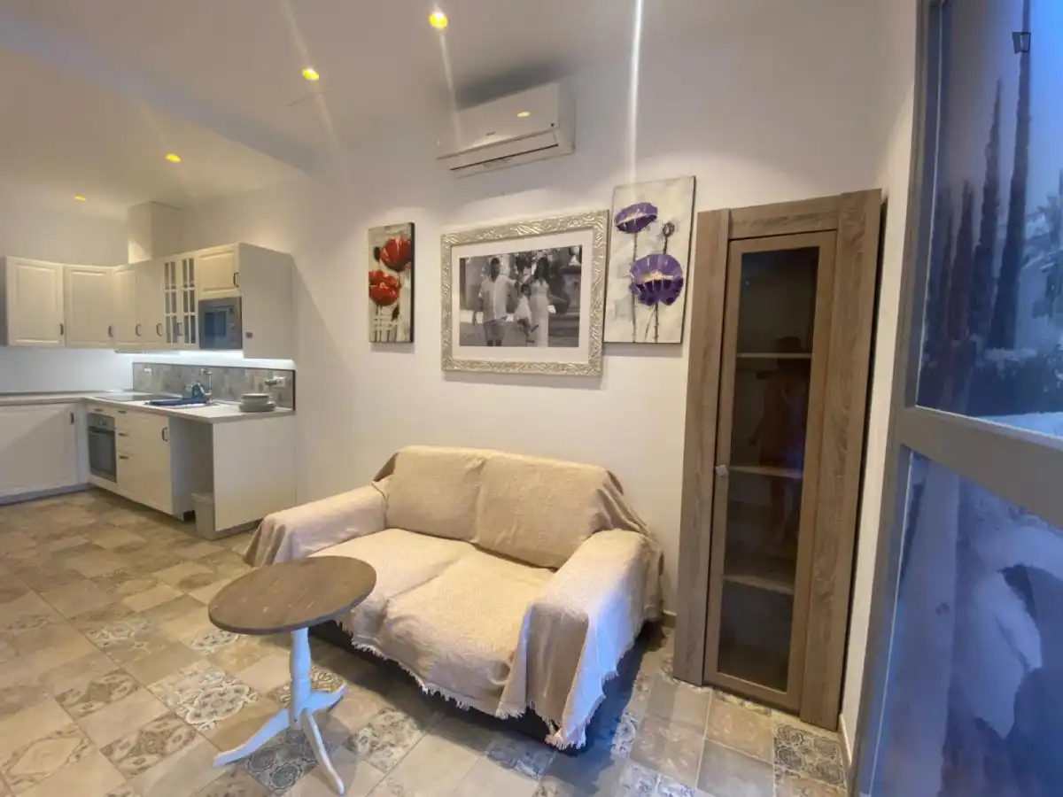 Sala de estar de Apartamento de alquiler en  Palma de Mallorca con Aire acondicionado, Amueblado y Horno