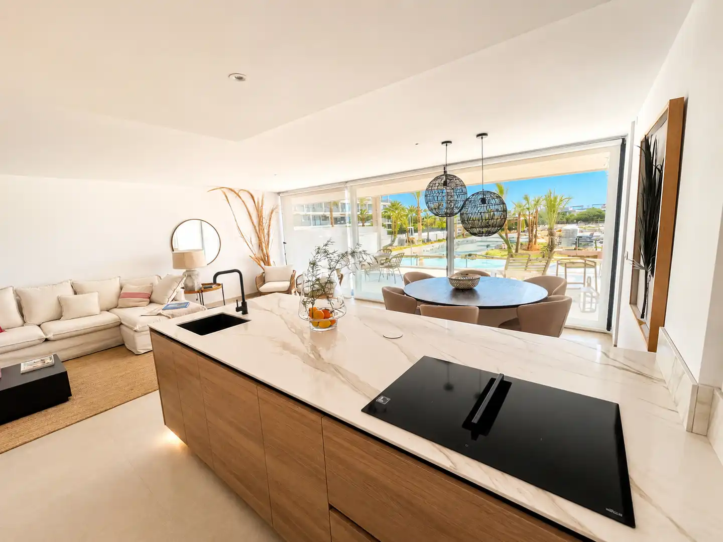 Küche von Wohnung zum Verkauf in Cartagena mit Klimaanlage, Heizung und Terrasse