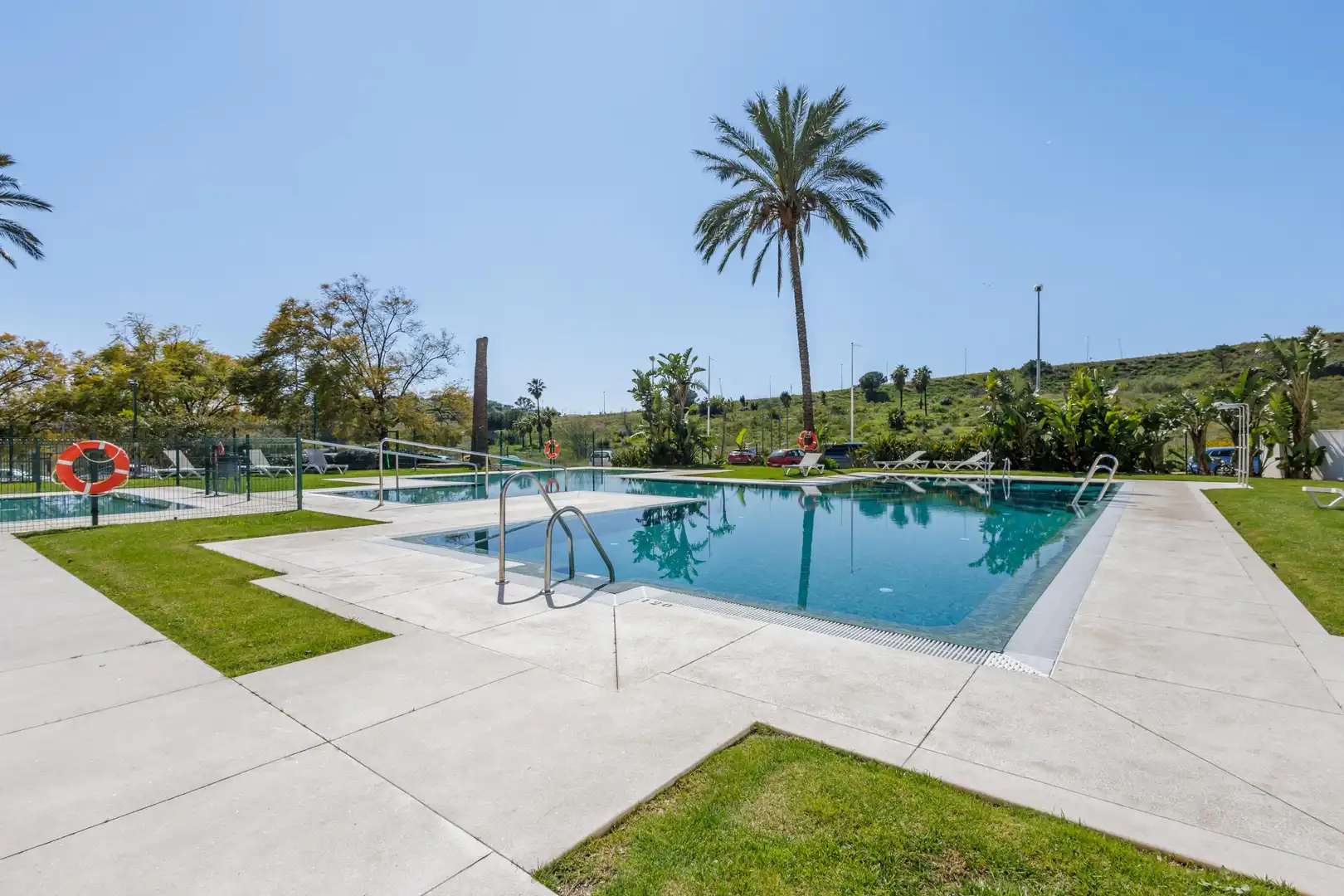 Piscina de Apartamento en venta en Mijas con Aire acondicionado, Calefacción y Jardín privado
