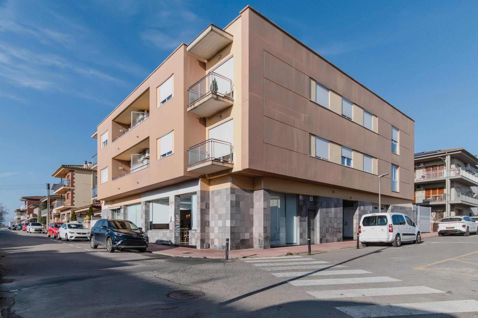 Vista exterior de Piso en venta en Riudellots de la Selva con Aire acondicionado, Calefacción y Parquet