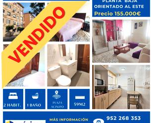 Bedroom of Flat for sale in Málaga Capital